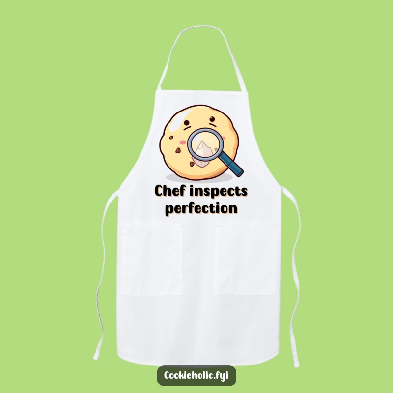 Funny Cookie Microscope Apron: Bake with Precision and Sweet Humor