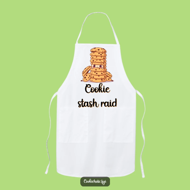 Funny Peek-a-Boo Cookie Apron, Tower of Cookies Baker's Outfit, Hilarious Gift