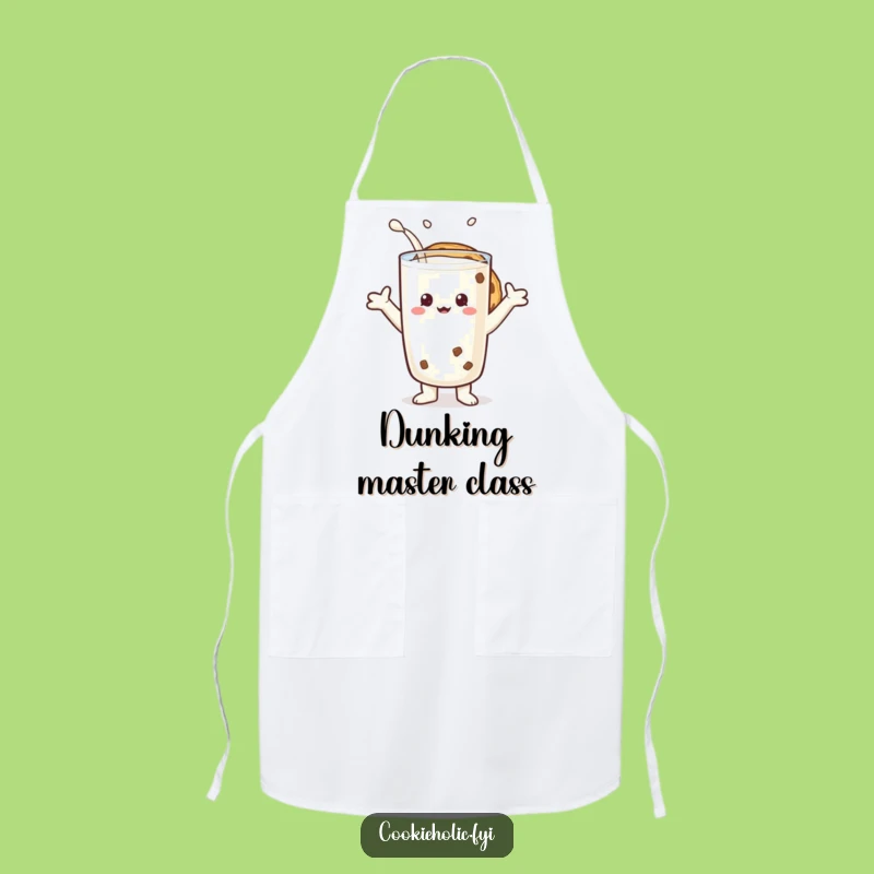 Funny Milk Lover Cookie Apron - Kitchen Duo Character Wear, Gift Idea