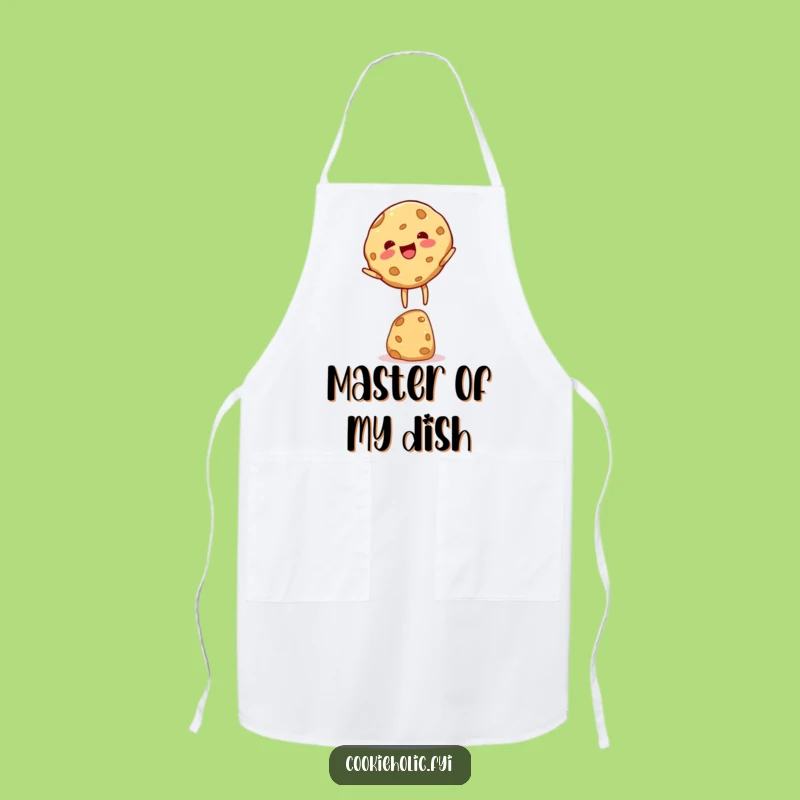 Funny Cookie Character Apron: Delightful Balancing Act, Hilarious Gift for Kitchen Fun