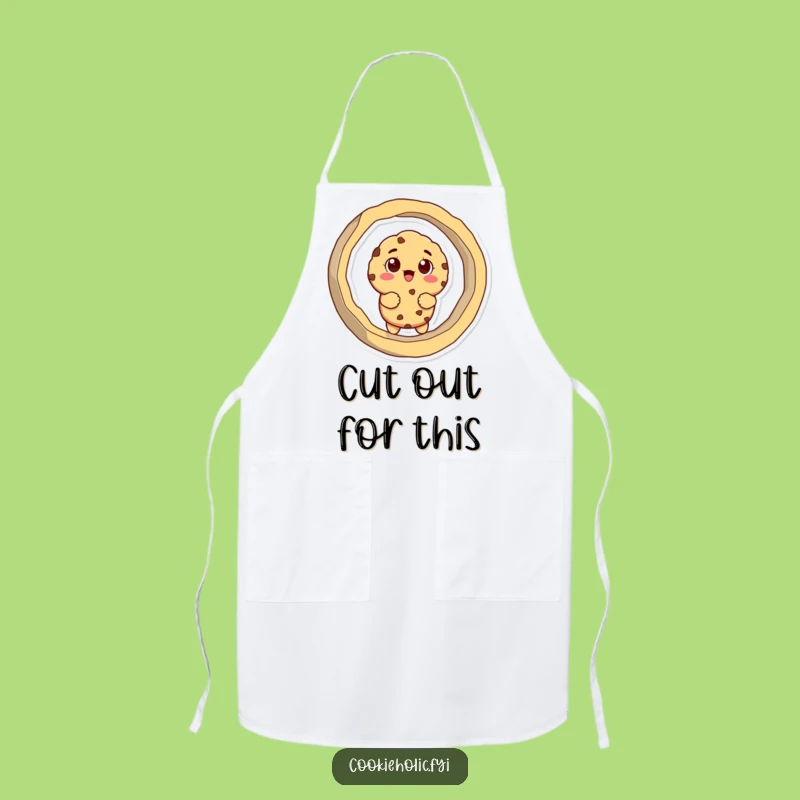 Funny Cookie Cutter Stuck Apron: Cook With Laughter, Hilarious Kitchen Wear, Perfect Gift