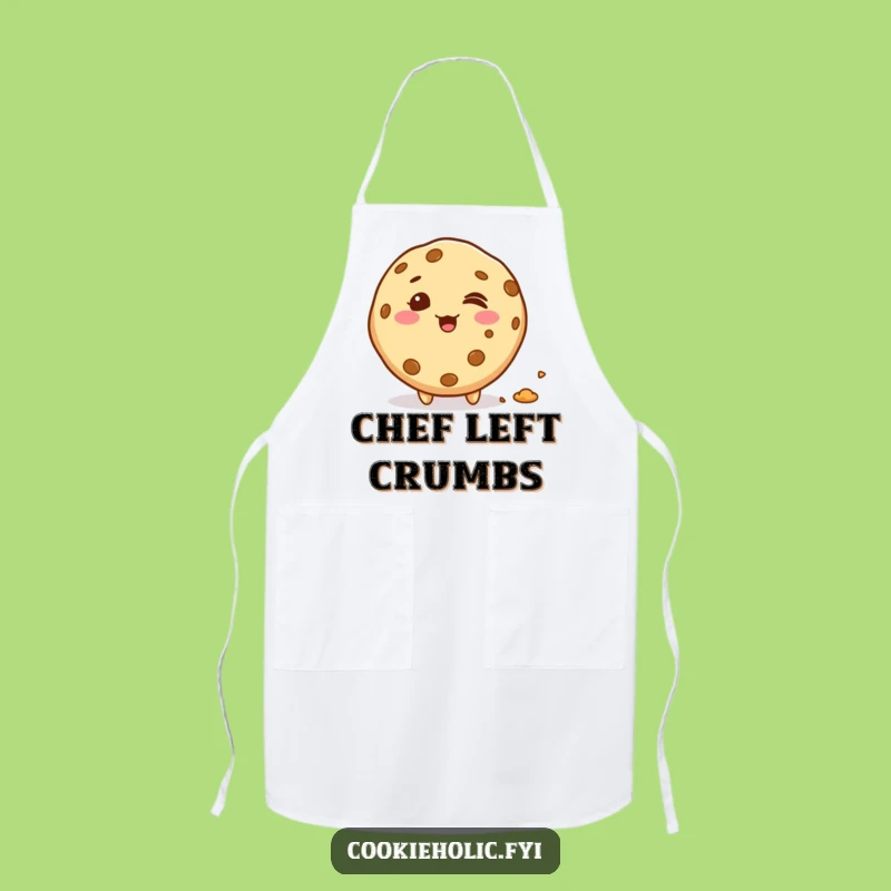 Funny Kawaii Cookie Crumbs Apron: Giggling Baker Gift