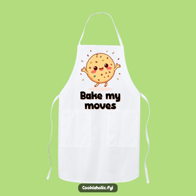 Funny Kawaii Cookie Dance Apron: Sprinkling Joy in the Kitchen, Great Chef Gift!