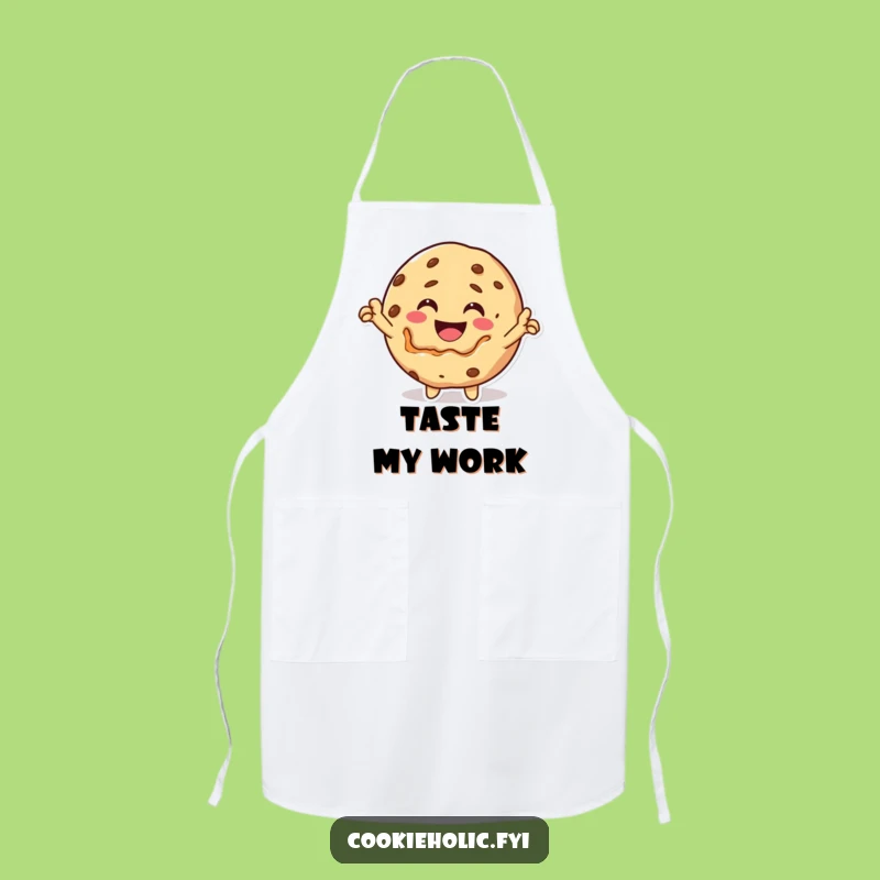 Funny Kawaii Cookie Self-Bite Apron: Kitchen Triumph, Cheeky Chef Gift!