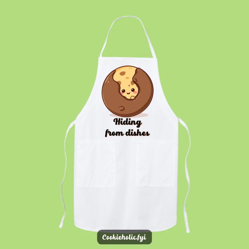 Funny Shy Cookie Chip Apron - Chef's Gift for Bashful Bakers