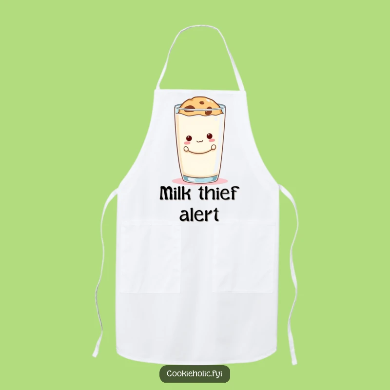 Funny Cookie Peek Apron: Cook with Mischief and Milk, Great Gift