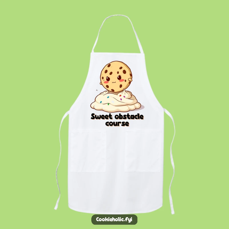 Funny Determined Cookie Apron - Cook with Courage and Comedy