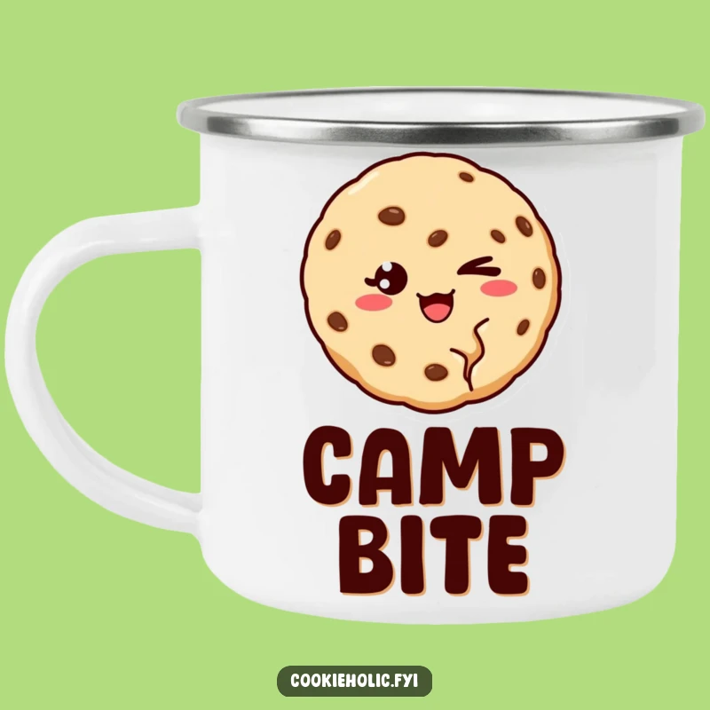 Funny Winking Cookie Camping Mug: Adventure with Charm, A Hilarious Funny Gift!
