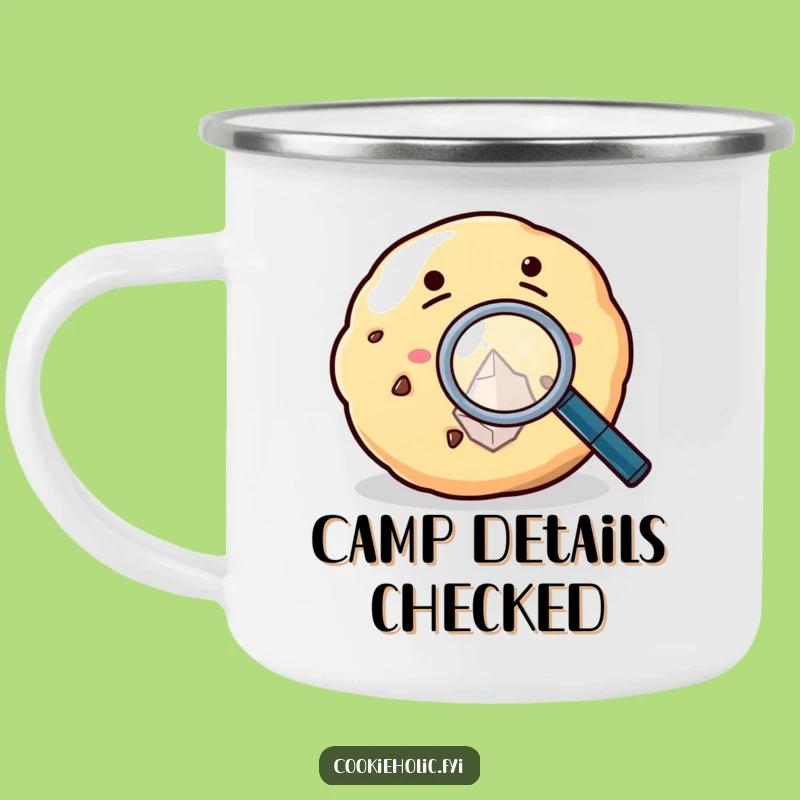Funny Cookie Microscope Camping Mug: Sweet Discoveries on the Go