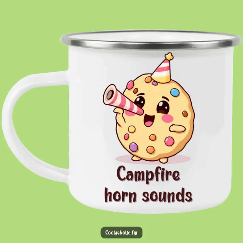 Funny Party Cookie Camping Mug: Durable Cookie Blowing Horn, Hilarious Outdoor Gift