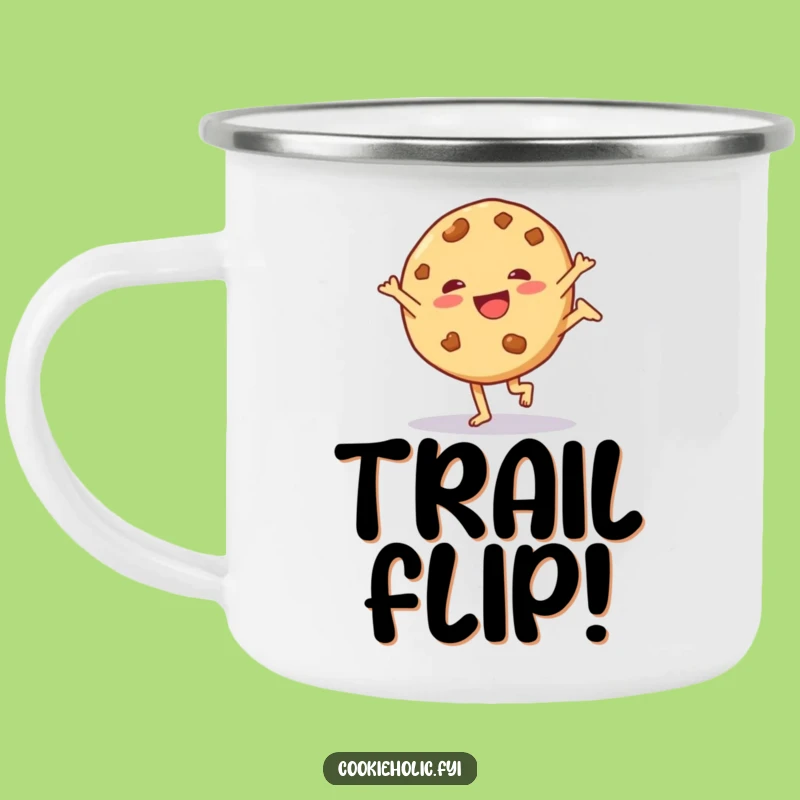 Funny Cartwheel Cookie Camping Mug: Adventure with Energy, A Hilarious Funny Gift!