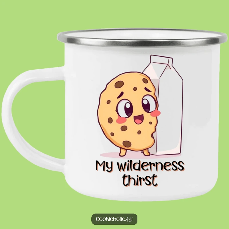 Funny Cookie Milk Camping Mug: Enjoy Drinks with Hilarious Snack Joy, Perfect Funny Gift
