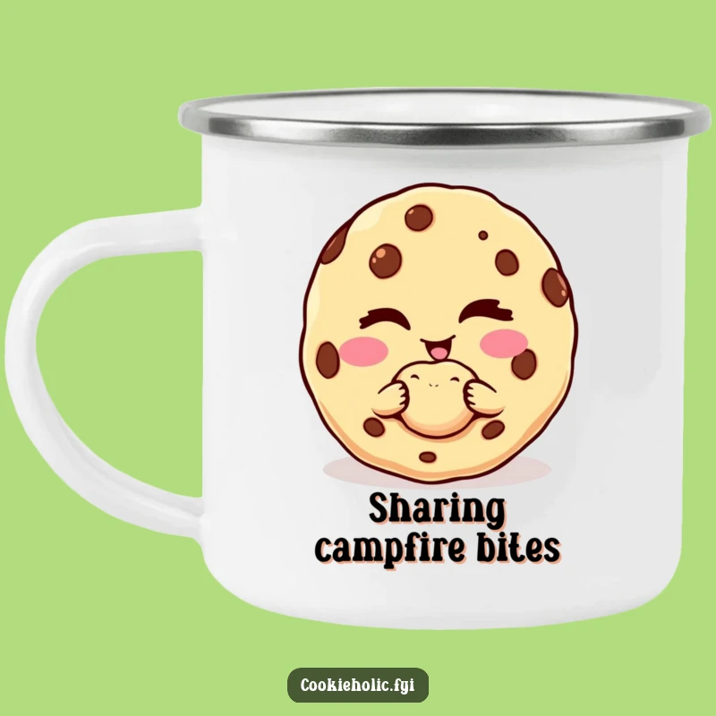 Funny Cookie Character Camping Mug - Adventure Treat Gift