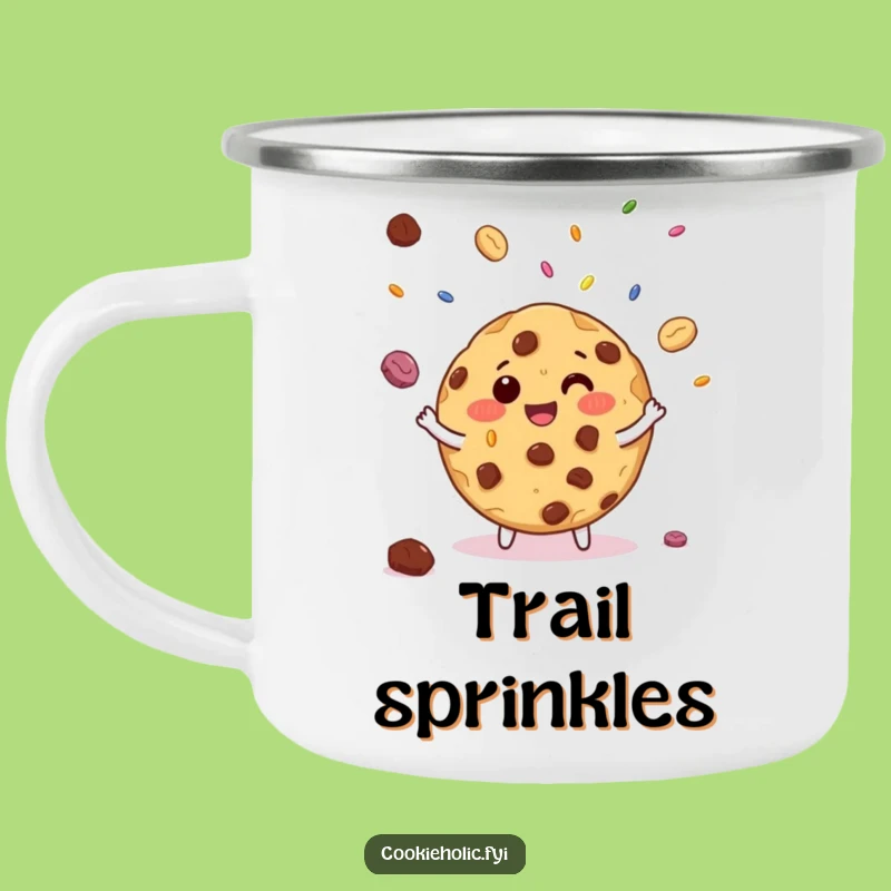 Funny Cookie Sprinkle Camp Mug - Your Playful Outdoor Companion