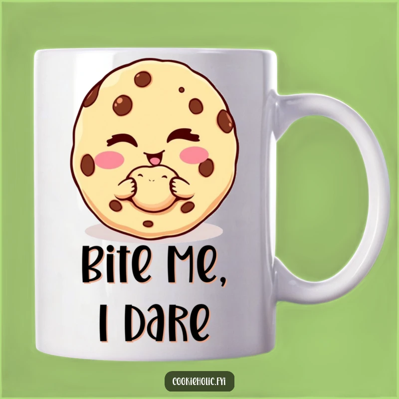 Funny Cookie Character Wink Mug - Hilarious Temptation Gift for Treat Lovers