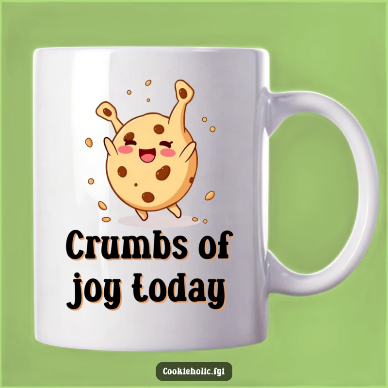 Funny Cookie Mug: Happy Cookie Somersault, Deliciously Funny Gift Idea