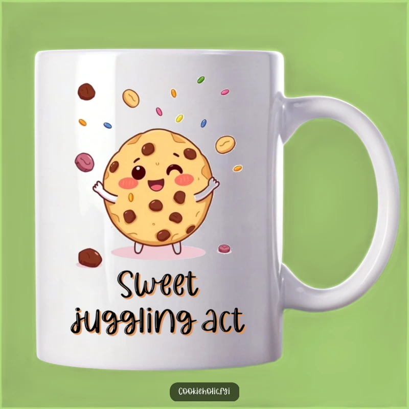 Funny Cookie Juggling Mug With Sprinkles - Hilarious Treat, Perfect Gift