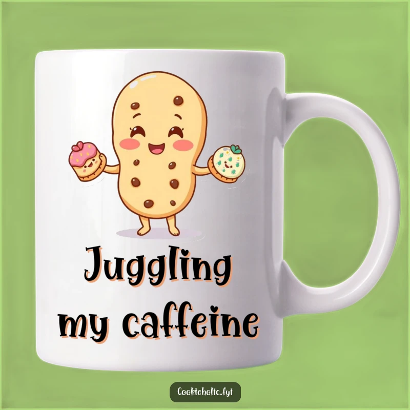 Funny Juggler Mug: Cookie Juggling Decorated Cookies, Talented Funny Gift