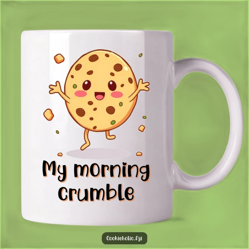 Funny Jigging Cookie Mug - Crumb Flying Character Cup, Humorous Gift