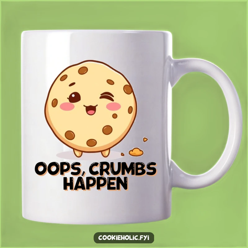 Funny Kawaii Cookie Crumbs Mug: Giggling Treat Lover Gift