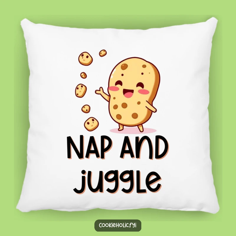 Funny Kawaii Cookie Juggling Pillow: Cozy Fun, Soft Comfort Gift!