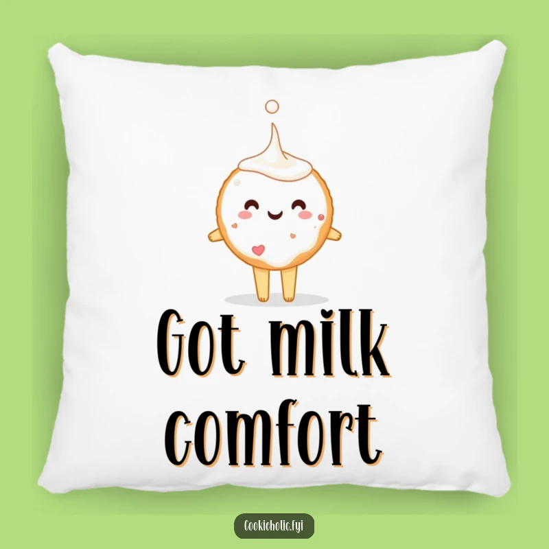 Funny Sugar Cookie Milk Comfort Pillow: A Hilarious Accent Decor Gift