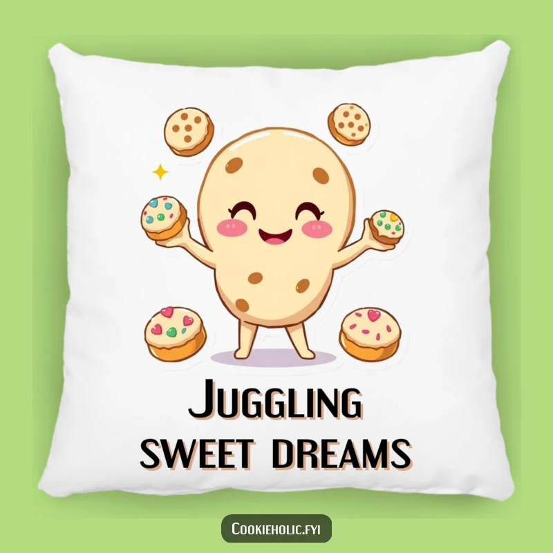 Funny Cookie Juggler Pillow: Cozy Cushion with Cookie Juggling, Comfy Funny Gift