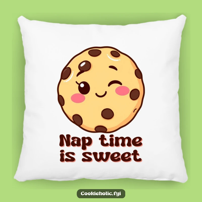Funny Winking Cookie Pillow - Cute & Cozy Accent for Humorous Home Decor