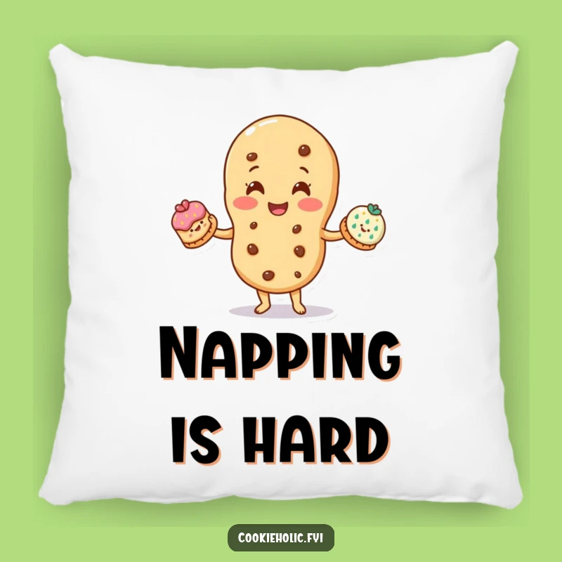 Funny Juggler Pillow: Cookie Juggling Decorated Cookies, Comfy Funny Gift