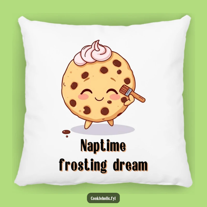 Funny Cookie Character Pillow - Cozy Comfort for Life's Tumbles