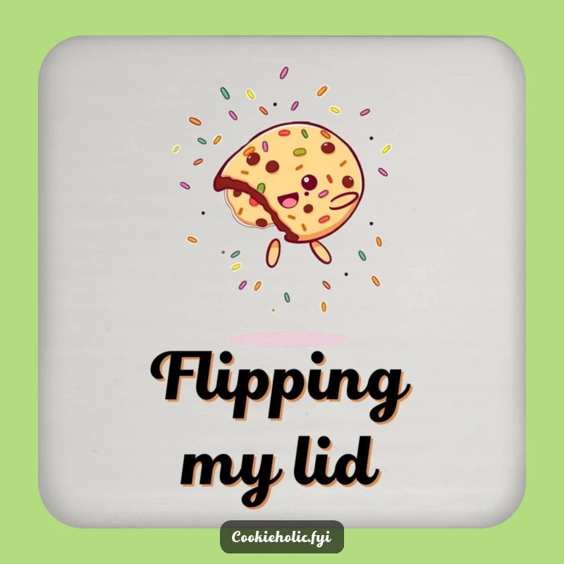 Funny Cookie Flip Coaster: Protect Surfaces with Hilarious Acrobatics, Perfect Funny Gift