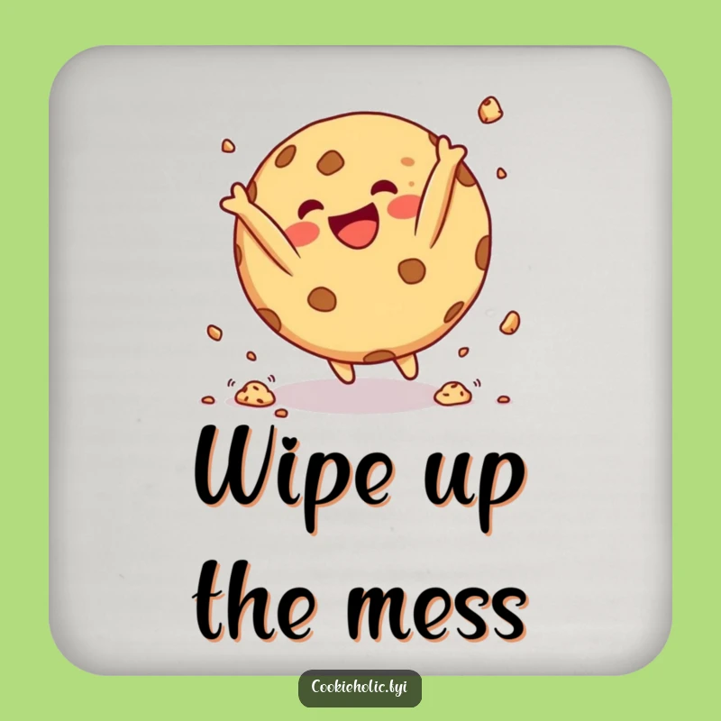 Funny Cookie Acrobat Coaster: Protect Surfaces with Cookie Somersault, Unique Funny Gift