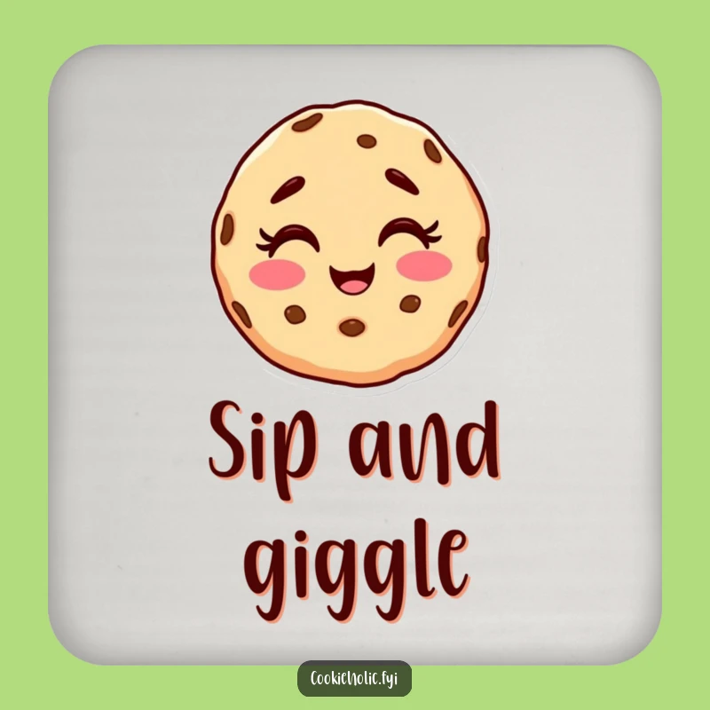 Funny Cookie Character Coaster - Protect Surfaces with Giggling Charm
