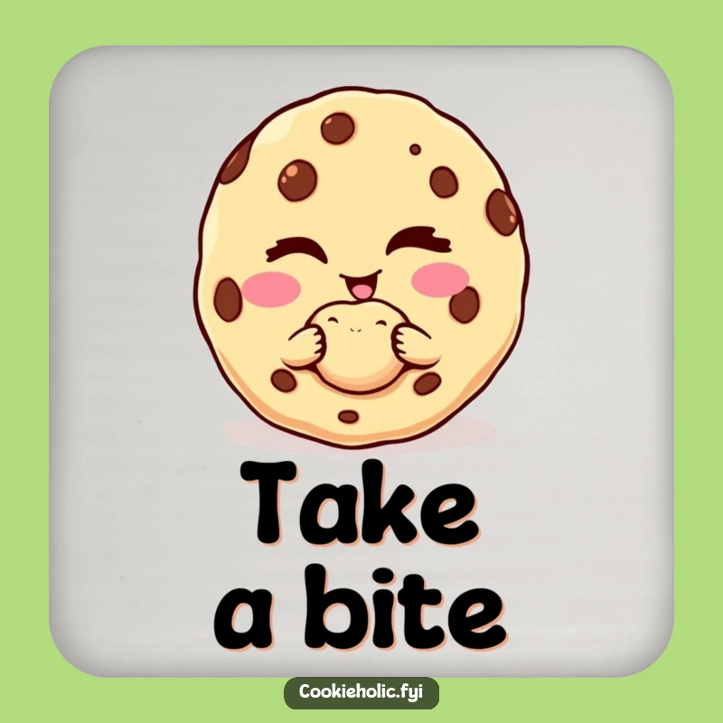 Funny Cookie Character Coaster - Protect Surfaces with Winking Charm