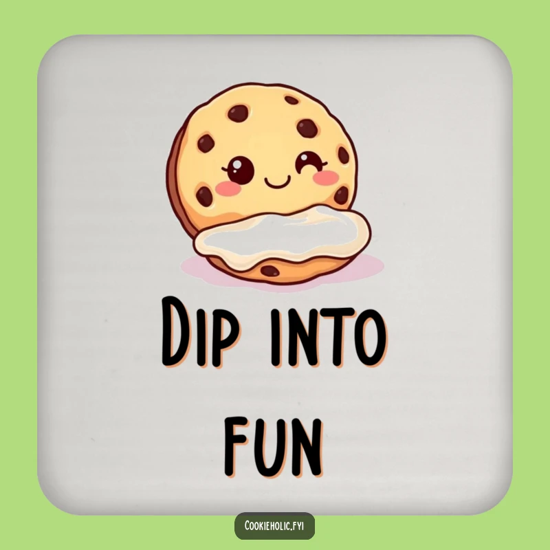 Funny Cookie Frosting Coaster: Protect Surfaces with Sweetness, Great Gift