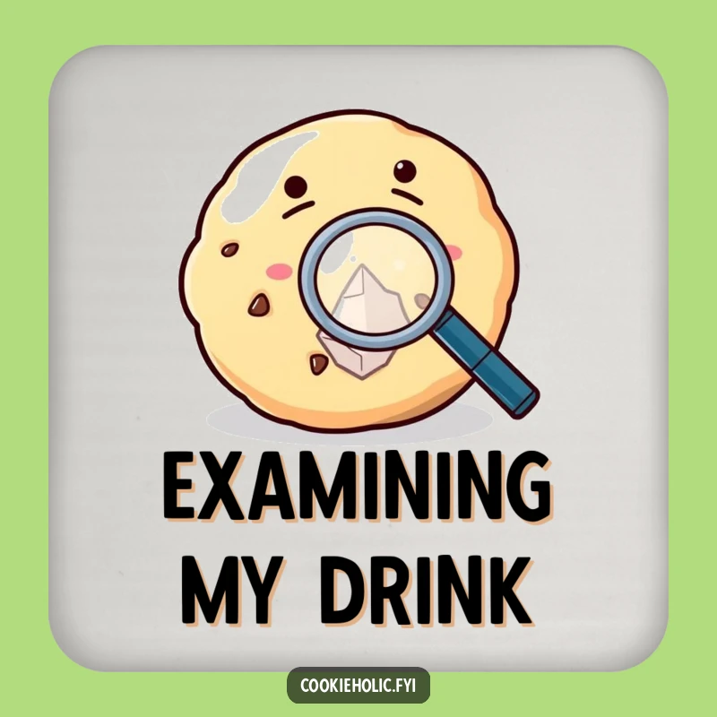 Funny Cookie Microscope Coaster: Protect Surfaces with Sweet Precision