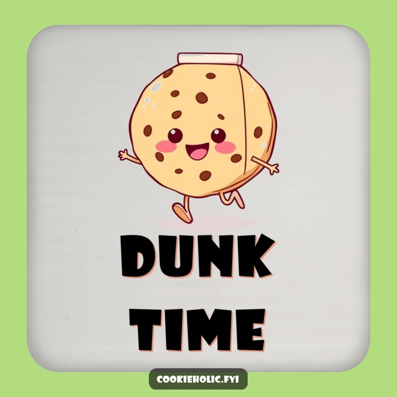 Funny Cookie Milk Coaster Set - Protect Surfaces with Sweet Humor