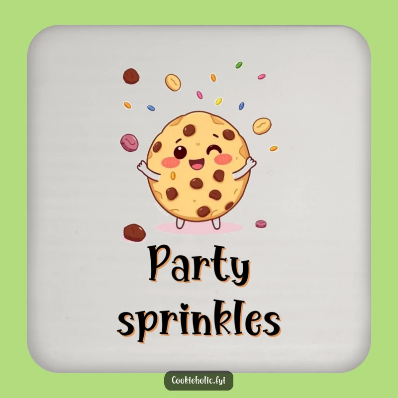 Funny Cookie Sprinkle Coaster Set - Protect Surfaces with Sweet Humor