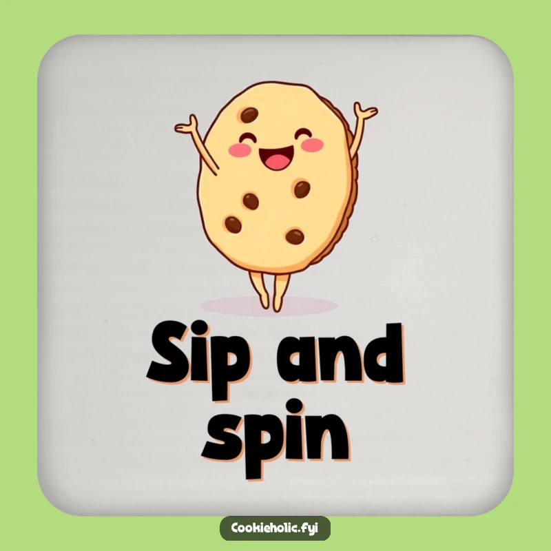 Funny Cookie Ballet Coaster Set - Gift for Graceful Drinkers