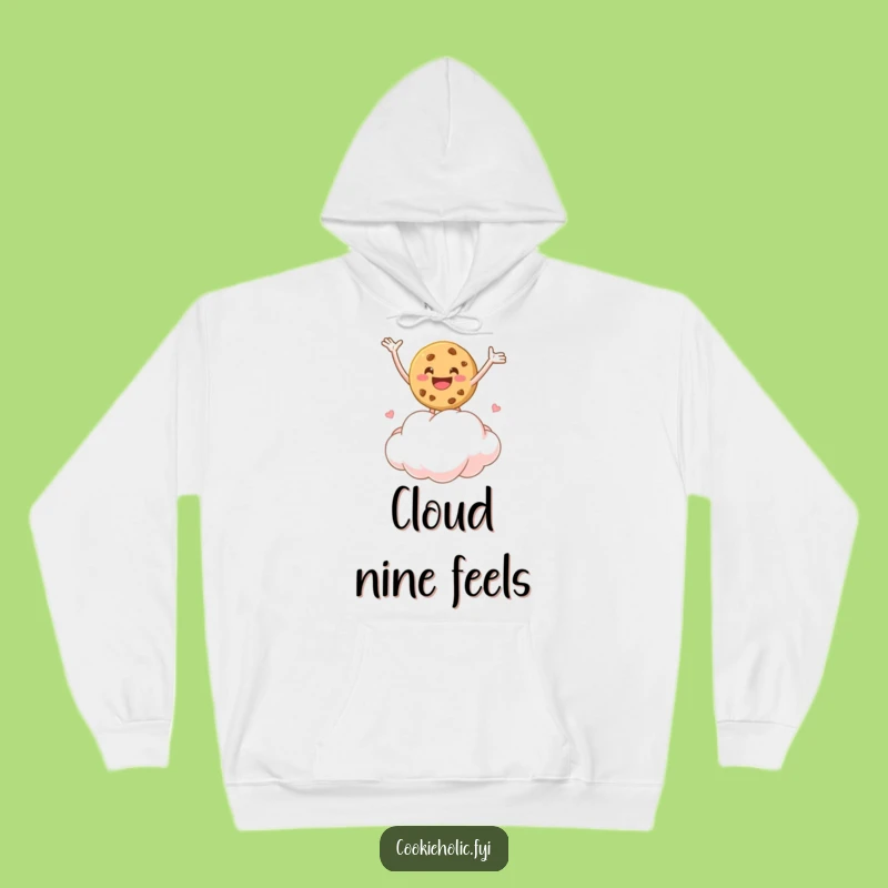 Cozy Funny Marshmallow Cloud Cookie Hoodie: Stay Warm With Joy, Perfect Gift