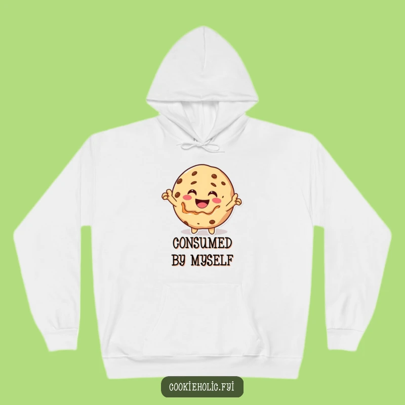 Funny Kawaii Cookie Self-Bite Hoodie: Cozy Confidence, Warm Gift!
