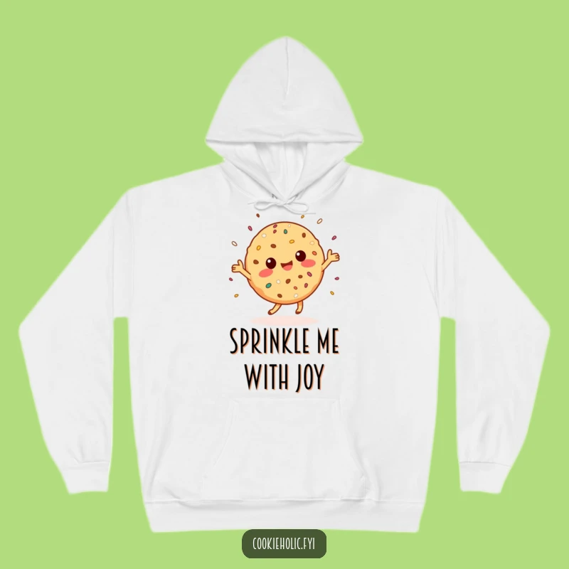 Funny Kawaii Cookie Dance Hoodie: Cozy Character Sprinkling Happiness, Great Gift!