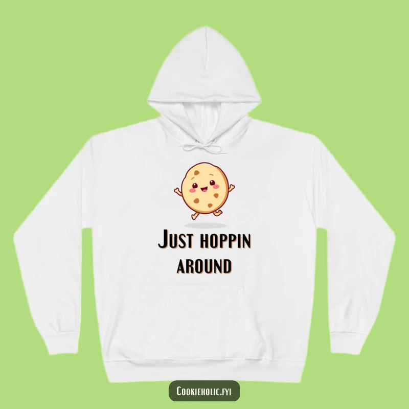 Funny Kawaii Cookie Hop Hoodie: Cozy Up with Sweet, Happy Vibes