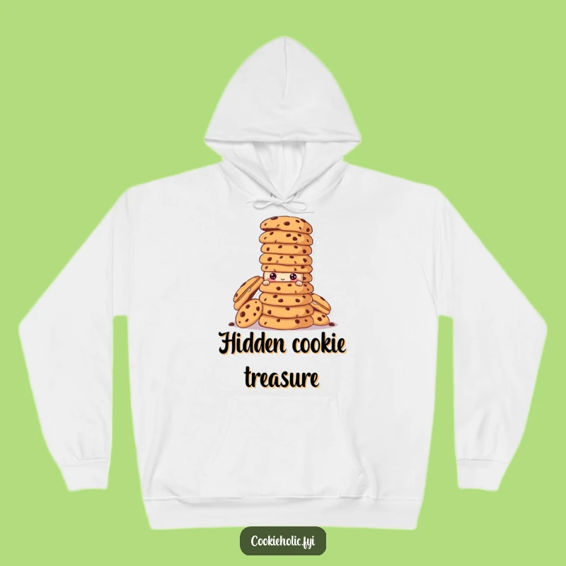 Funny Peek-a-Boo Cookie Hoodie, Tower of Cookies Sweatshirt, Cozy Gift