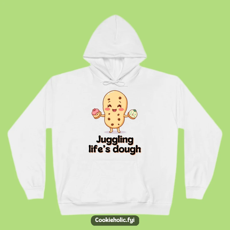 Funny Juggler Hoodie: Cookie Juggling Decorated Cookies, Warm Funny Gift