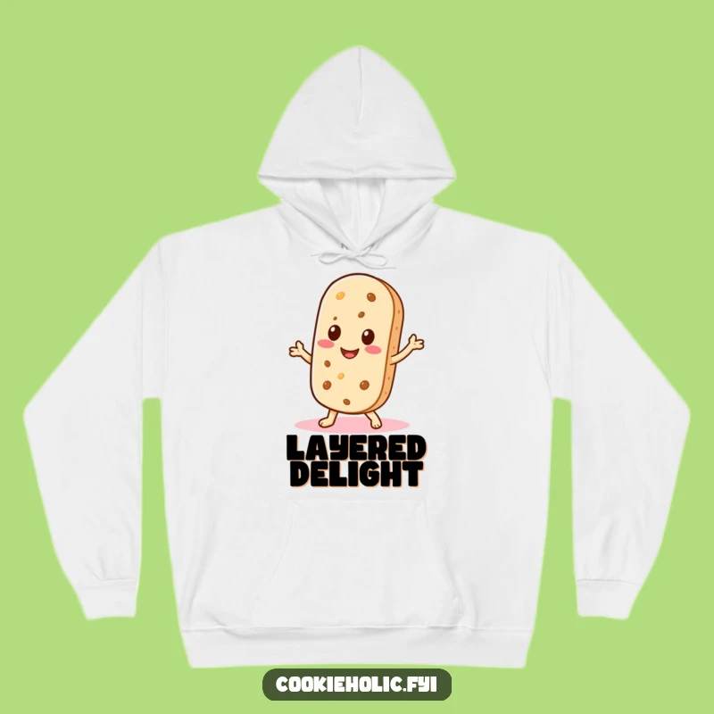 Funny Kawaii Wafer Hoodie: Cozy Shimmy Cookie, Perfect Gift for Fun Comfort!