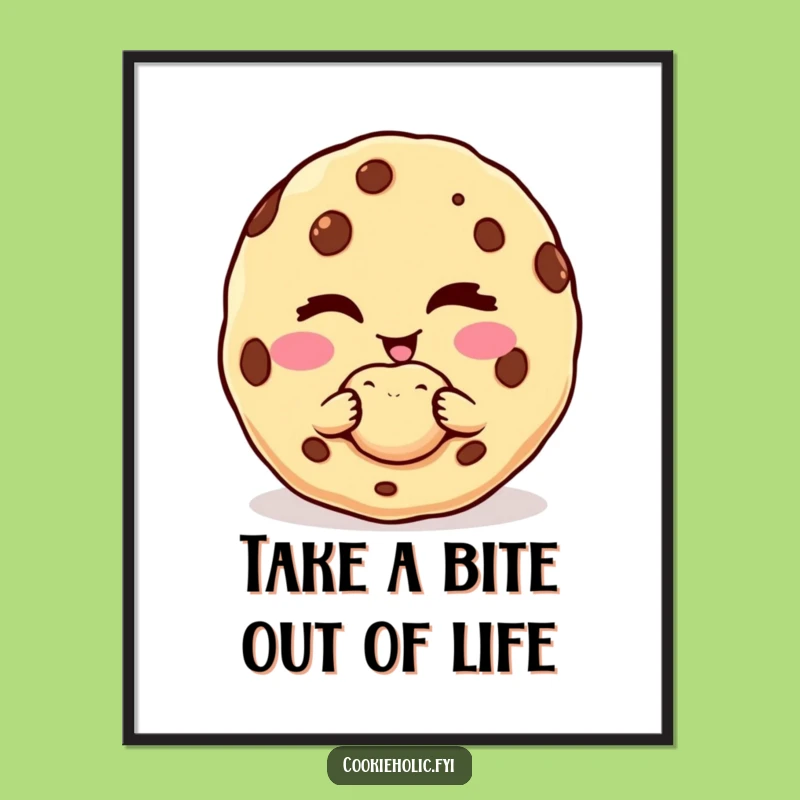 Funny Free Printable Wall Art: Winking Cookie's Tempting Invitation