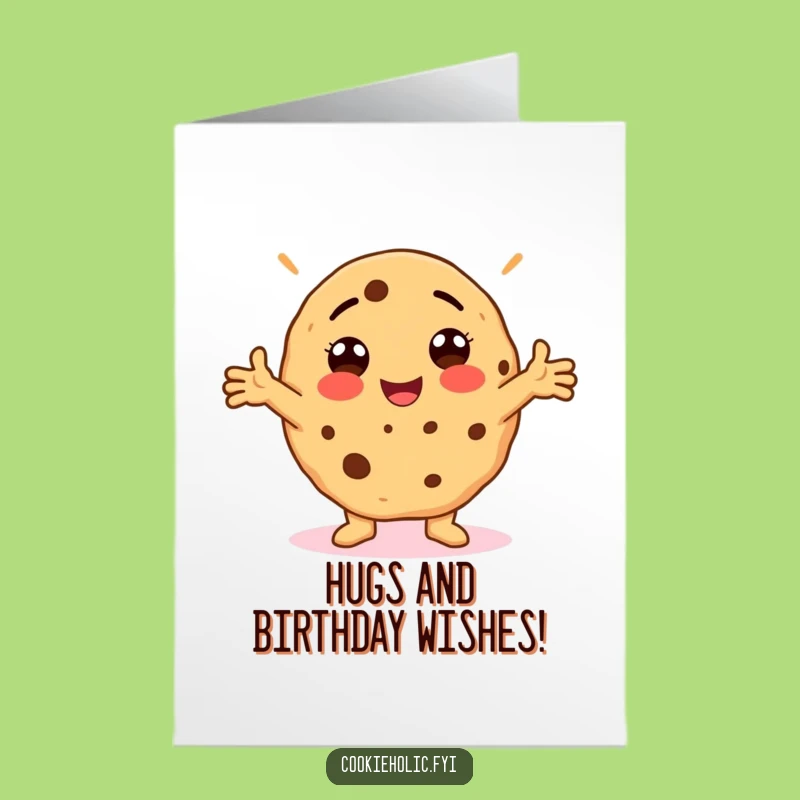 Free Printable Birthday Card: Silly Cookie Pose, Perfect Funny Downloadable Gift!