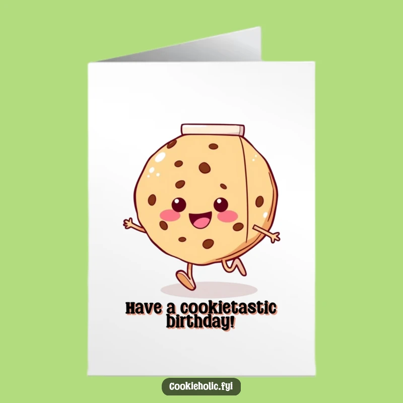 Free Printable Cookie Birthday Card: Funny Milk Lover Downloadable Gift for Kids