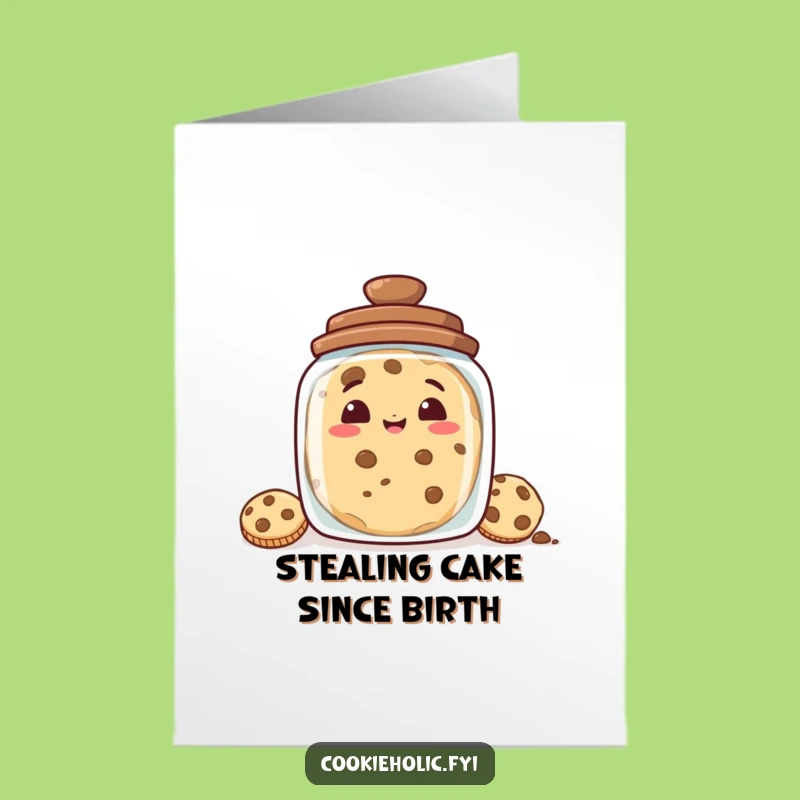 Funny Free Printable Birthday Card: Mischievous Cookie Jar - Hilarious Downloadable Gift!